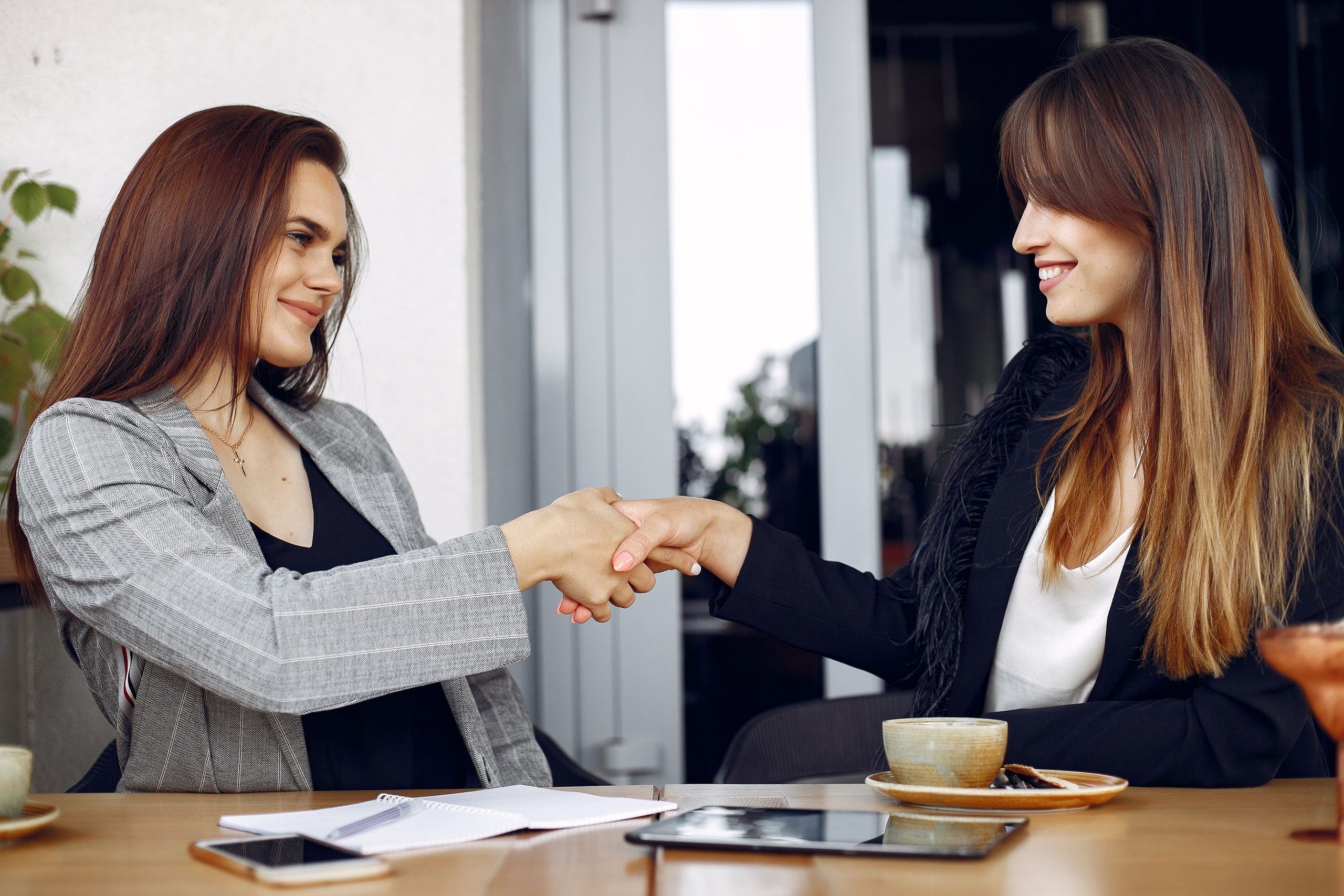 business agreeing to AEO services shakehands over business growth strategies for AI visibility- get a free AI visibility audit 